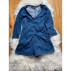 Zara Denim Romper